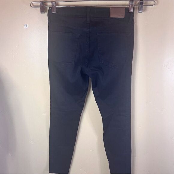 Madewell Women's 8" Skinny‎ Jeans Size 30 Dark Black Denim Streetwear Dark Wash - Picture 4 of 8